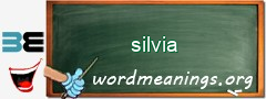 WordMeaning blackboard for silvia